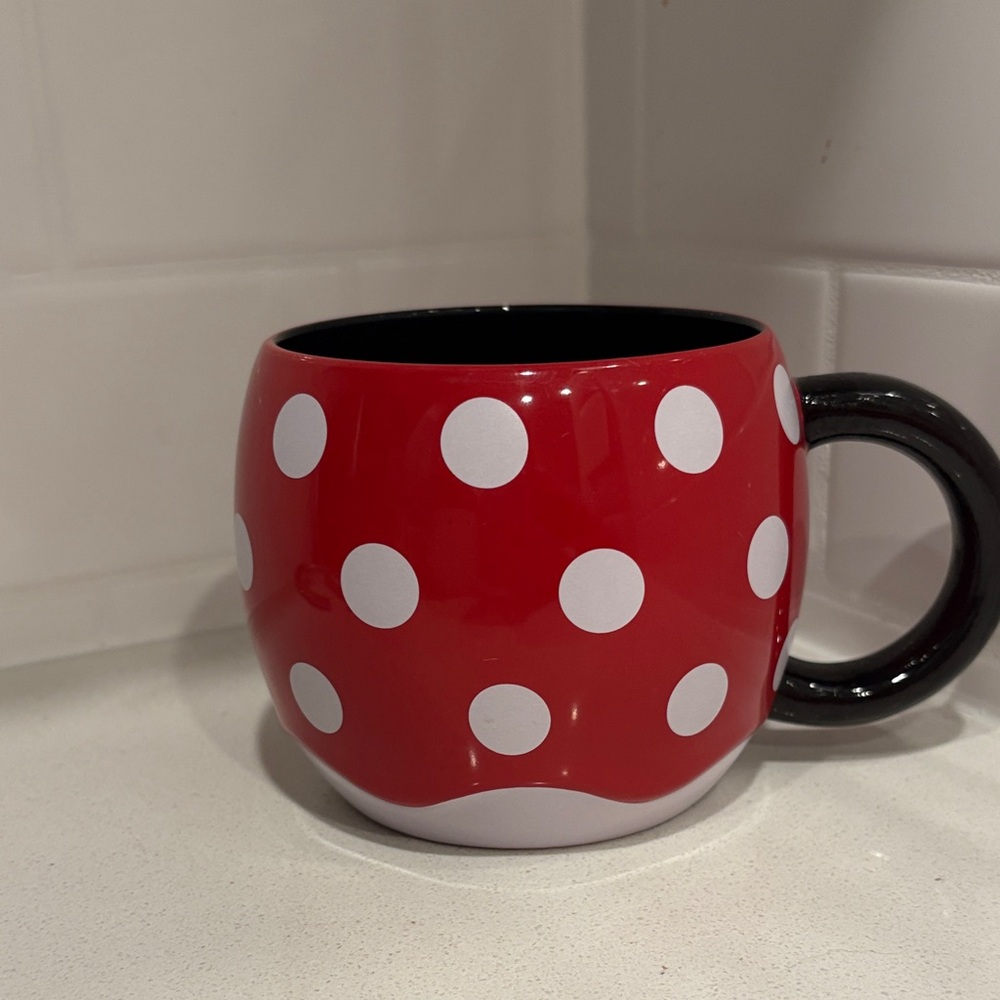 Disney Store Minnie Mouse 25th Anniversary Polka Dot Mug